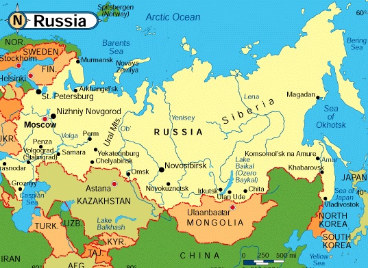 Russian Cities Covering Almost The 66